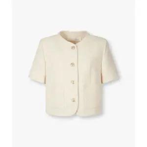 GCUT 트위드 반팔 포켓 자켓 _에크루_7215210304 401498