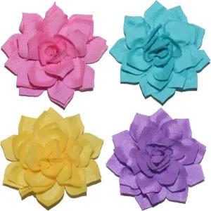 도그 칼라 꽃 부착 고양이 나비 넥타이 플로라 액세서리 세트소녀 또는 소년 애완동물 그루밍 OD 8cm 4pcs