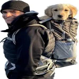 K9 스포츠 자루 콜로수스 대형 블랙 빅 독 백팩 반려견에게 이상적이며 길이 20~22인치 완전히 조절 가능한