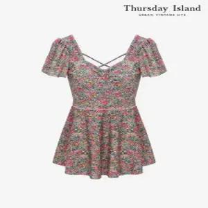 [써스데이아일랜드][Thursday Island] 스퀘어넥 버튼 원피스 수윔수트(T244MSM233W)