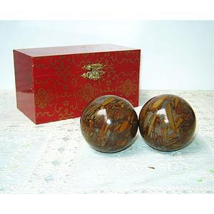 천연석 마사지 건강 공, 운동 명상 스트레스 해소 RSI 핸드볼 피트니스 자연 관리 상자, 50mm