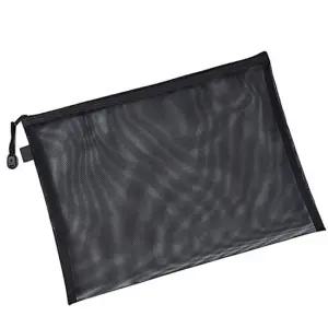 대형 메이크업 A4사이즈 망사파우치 블랙색상 망사파우치 메쉬파우치 매쉬파우치