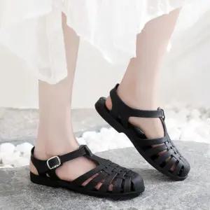 캐주얼 여성 여름 시원한 외출 나들이 젤리 샌들 슈즈 거실실내화 사무실슬리퍼여성