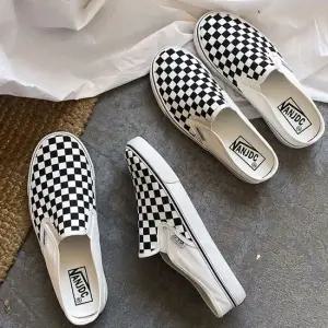 남녀공용 체크 뮬 슬리퍼 스니커즈 데일리 커플슬리퍼 뮬슬리퍼 여성여름신발 여성블로퍼