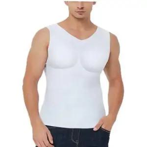 남자보정속옷반팔 남성 머슬패드 근육 나시 보정속옷 가슴 뽕 남자 런닝