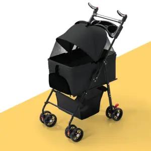 반려견 개모차 시트분리형 원터치 폴딩 강아지 유모차