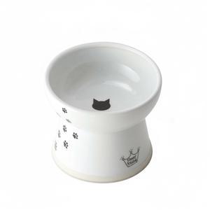 네코이치 수염 목 피로 고양이 사료 그릇 세라믹 식기세척기 전자레인지