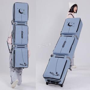 가방 스노우보드 장비 바퀴달린 스노우 스키 보관 눈송이 더블