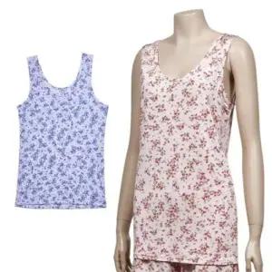 (린다) 쾌적하고 편안한 착용감 플로럴 런닝 면 베이직 부드러