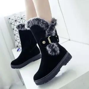 인기상품 4.5cm 스웨이드 겨울 미들 털 부츠 방한화 털신발 [WFKOOKX_260411]