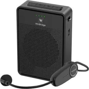 음성 증폭기 무선 마이크 헤드셋 오리지널 사운드 울트라 포터블 및 스피커 블루투스 장착된 15W 메가폰