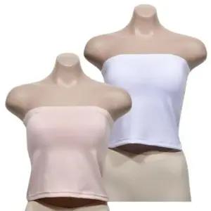 내장 패드 탈착 가능한 오프숄더 튜브 탑브라 이너 요가 탱크