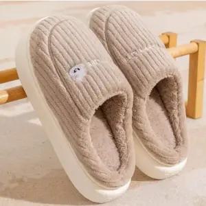 인기상품 겨울철 패션신발 러브리한 슬리퍼 퍼안감 라인 실내화 [WFKPPAY_260411]