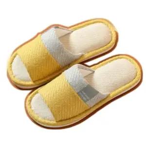 인기상품 거실실내화 홈홈 린넨 실내화 235-240mm 쿠션 폭신한 거실화 [WFKPPP9_260411]