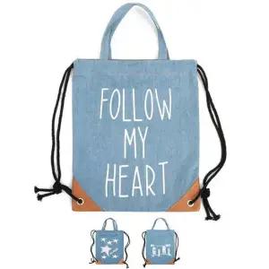 SH01 블루마운트 청 데님 에코백 2WAY 백팩 숄더백