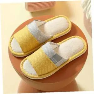 인기상품 거실실내화 홈홈 린넨 실내화 245-250mm 사계절 쿠션 거실화 [WFKPWFY_260411]