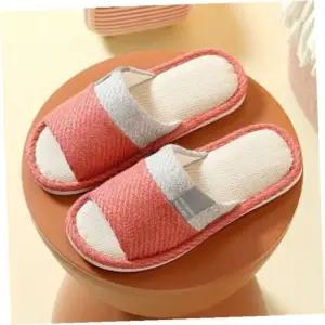 인기상품 거실실내화 홈홈 린넨 실내화 245-250mm 사계절 쿠션 실내슬리퍼 [WFKPWFX_260411]