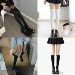 보온 오버니삭스얇은 팬티스타킹 논슬립 페이크투톤스타킹 레그워머 패션잡화 니삭스 슬림 발 양말 스타킹