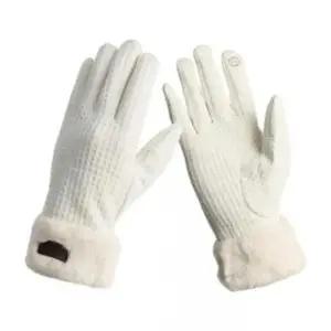 러브 퍼밍 터치장갑 스마트 여자 보온 장갑 화이트