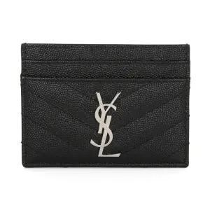 423291 BOW02 1000 카산드라 마틀라쎄 실버 로고 카드지갑