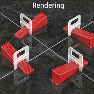 500 1300개 타일 레벨링 시스템 스페이서 DIY 부품 건설 레벨러 3MM 도구