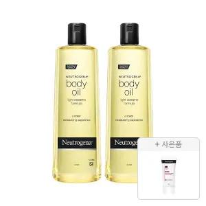 뉴트로지나 바디 오일 473ml, 2개 + 증정(인텐스 리페어 시카 에멀젼 88ml, 1개)