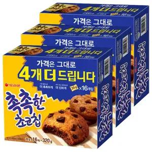 오리온 촉촉한 초코칩 320g, 3개