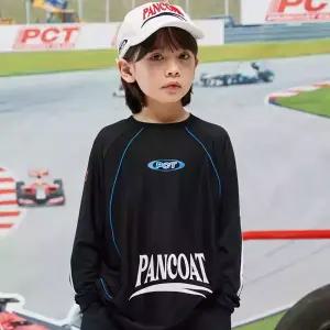 [팬콧키즈] PCT 엠보 메쉬 라글란 롱슬리브(BLACK)