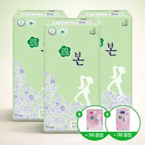 유기농본 유기농 순면 울트라 슬림 생리대 본 대형 28P X 3팩