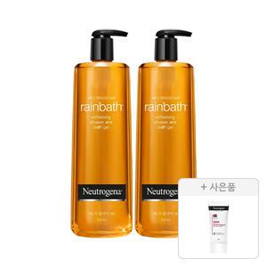 뉴트로지나 레인바스 바디워시 473ml, 2개+증정(인텐스 리페어 시카 에멀젼 88ml, 1개)
