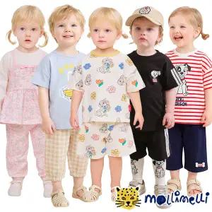 [몰리멜리] 여름신상&봄클리어런스 상하복 /반팔상하/여아상하세트/실내복 모음