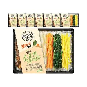아워홈 온더고 소고기 오색비빔밥 310g, 8개