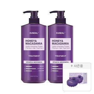 쿤달 네이처 트리트먼트 아카시아모링가 1058ml, 2개+증정(스칼프 마사지 샴푸 브러쉬, 1개)