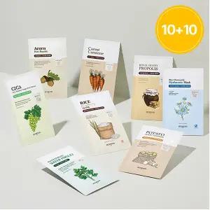 [스킨푸드][10+10매]수분&보습&진정 마스크팩 (총20매)