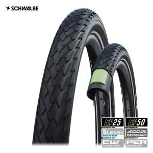 슈발베 그린마라톤 와이어/27.5 x 1.65 펑크 방지 로드 타입 MTB용 자전거 타이어/27.5인치 MTB 하이브리드