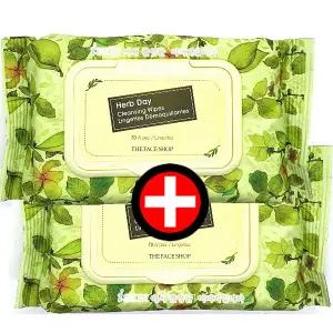 1+1 더페이스샵 허브데이 클렌징 티슈70매