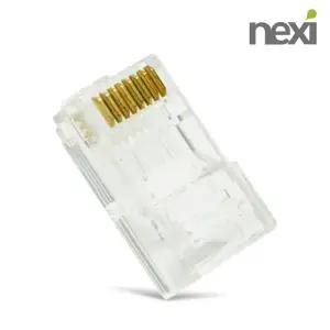 랜선 랜케이블 UTP 제작용 커넥터 RJ-45 8P8C 100개입 / Cat.5 RJ45 플러그 WISENX362