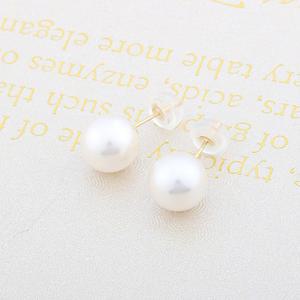 [엘리스톤] 14k 스와로브스키 진주 귀걸이_8mm