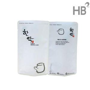 무광 순백한약파우치 100매 스탠딩파우치 약포지
