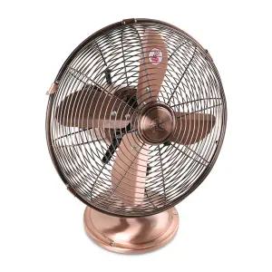 니코 클래식 디자인 엔틱 메탈 선풍기 황동 12인치 NKF-1210B