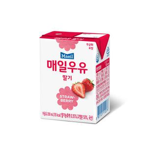 매일유업 매일우유 딸기맛 200ml x 24팩(1box)