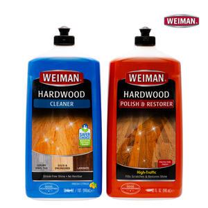 와이만 마루 바닥 청소 강화 강마루 장판 광택 코팅제 하드우드 클리너 리스토어 946ml