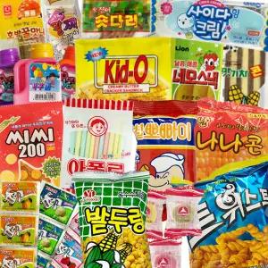 추억의과자 옛날과자 불량식품 쫀드기 달고나 나나콘 꾀돌이 아폴로 건빵 밭두렁 간식