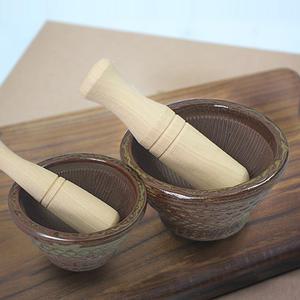 국산 분청 깨갈이 깨절구 마늘절구 미니 도자기절구