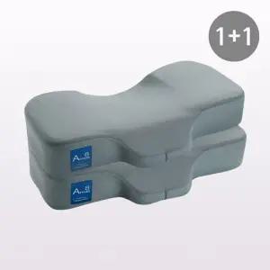 한아름 메모리폼 경추베개 메쉬 그레이) 1+1) 일자목 목디스크