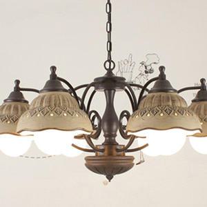 프라하 6등 샹들리에 엔틱/직부+펜던트형 거실등 도자기 주방등