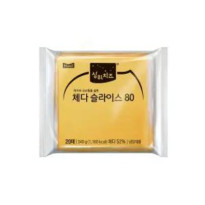상하치즈 체다슬라이스80 340g(17g x 20매) 냉장 아이스박스포장
