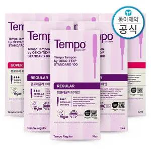 템포 체내형생리대 탐폰 혼합구성 총60매