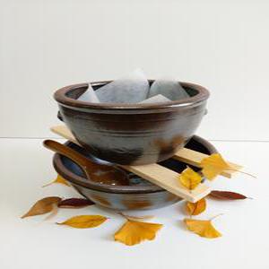 콩나물재배기세트(대) 천연유약 전통옹기