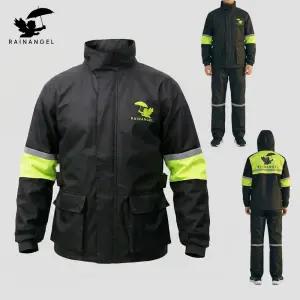 레인엔젤 오토바이 우비 상하세트 배달 라이더 비옷 야간 안전 반사 방수복